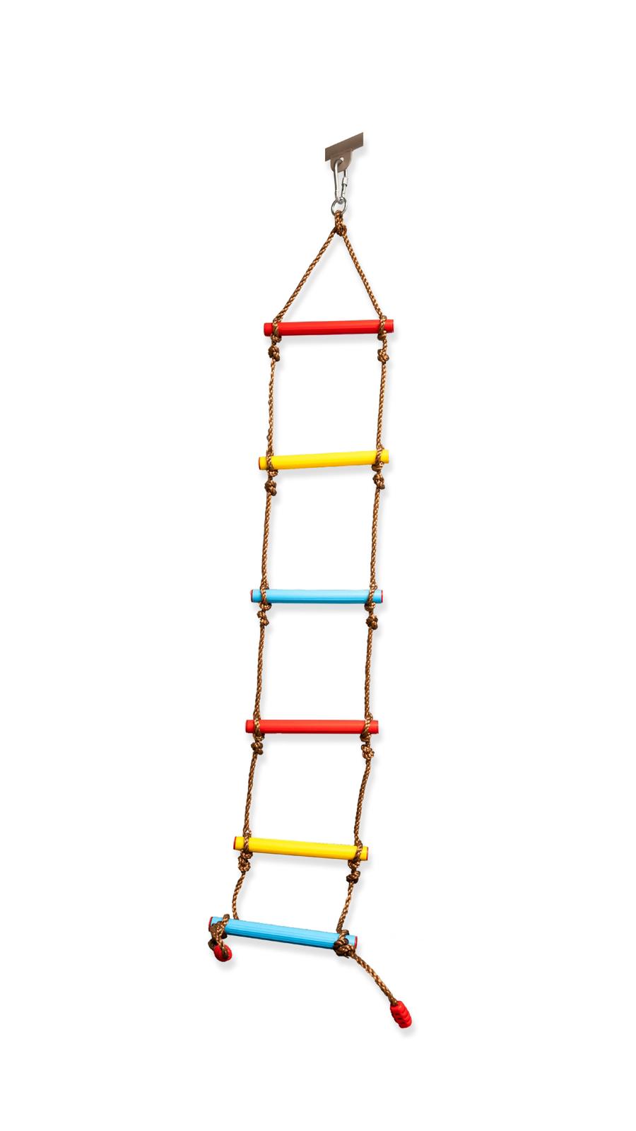 Children hanging ladder