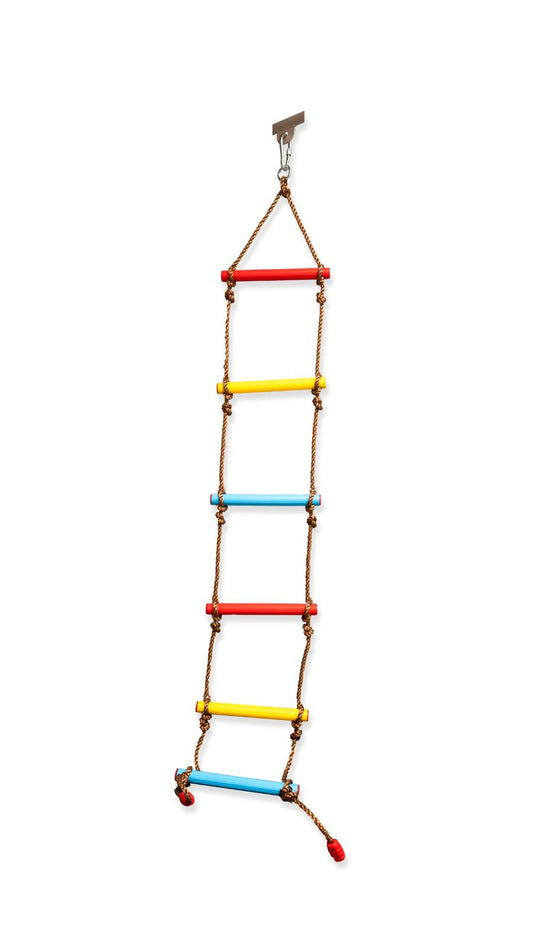 Children hanging ladder