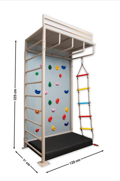 Kids Monkey Bar with climbing wall