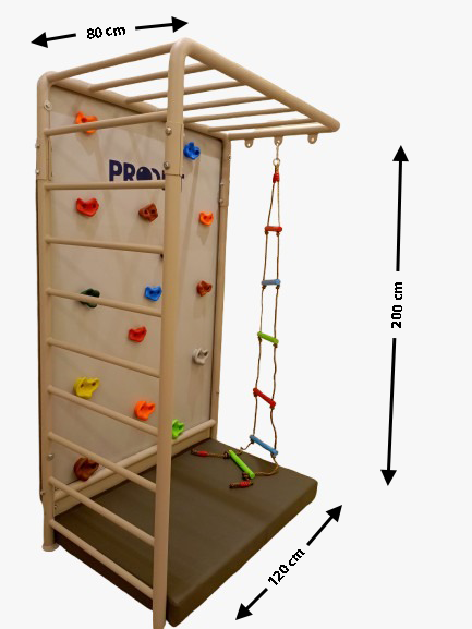 Kids -  Monkey bar with climbing wall